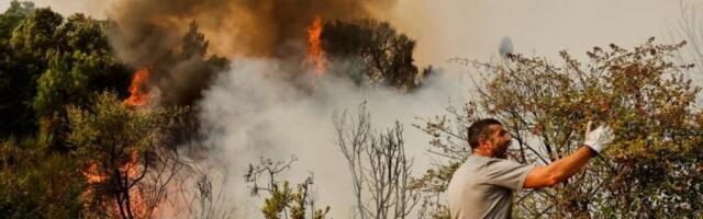 DRAMATIČNA BORBA SA PLAMENOM KOD ĆUPRIJE! Buktinja se približila vikendicama! (VIDEO)
