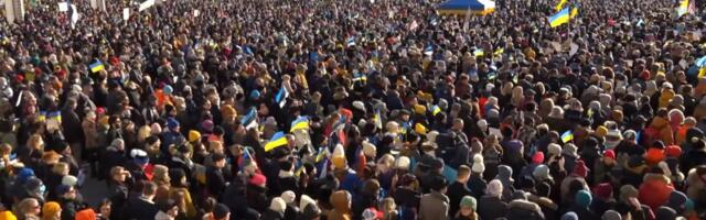 Reporter: VÕIMAS! Eesti rahvas avaldas Vabaduse väljakul Ukrainale toetust!