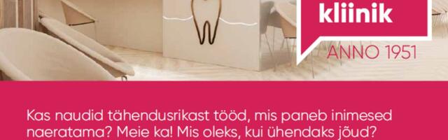Tallinna Hambakliinik otsib hambaarsti peagi avatavasse Mustakivi Kliinikusse