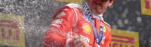 Briti GP_ Leclrec teenis hooaja esimese võidu, sõitjad tulid finišisse turvaauto taga