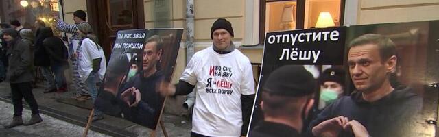 Reporter: Protest Tallinnas Vene saatkonna ees! Kuidas läheb vangistatud Navalnõil?