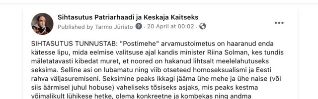 Facebook tsenseeris ajutiselt Jüristo satiirilehe postituse