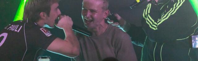 FOTOD | Triibupasta ja Pluuto meelitasid Pärnu Kuursaali meeletu rahvahulga. Ühe peolise pea aeti keset lava kiilaks