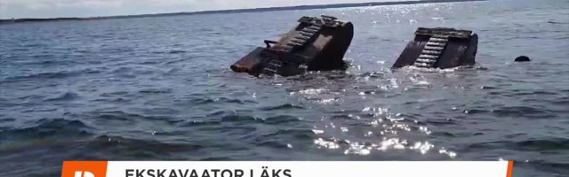 Reporter: Ekskavaator läks päästjate silme all põhja