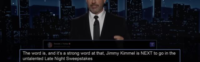 Jimmy Kimmel has a blunt response to Trump saying hell be canceled next