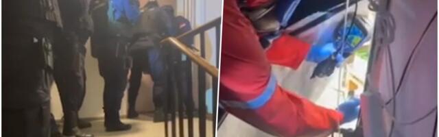 OTKRIVENA LABORATORIJA DROGE U BEOGRADU Pogledajte kako je policija u specijalnoj opremi razvalila vrata i upala u dva stana (VIDEO)