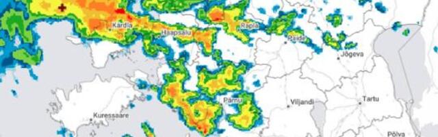 ILMATEADE | Tugev tuul ja äikesevihm vallutab osa Eestist