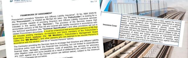 Mida nad kardavad? Rail Balticu AS soovib kindlustada oma ametnikke ja nende pereliikmeid kahjunõuete vastu