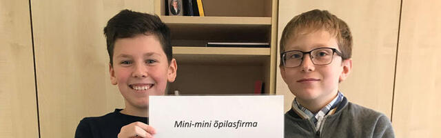 Mini-mini õpilasfirma annab rahatarkust