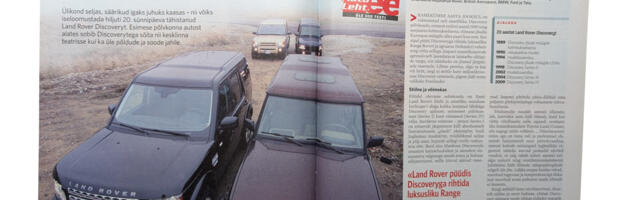 Vanast Autolehest. 20 aastat Discoverysid ja 20 kempsu Tartu maanteel
