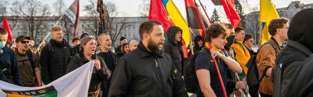 Leedu taasiseseisvumispäeva tähistati Vilniuses taas rahvuslaste rongkäiguga