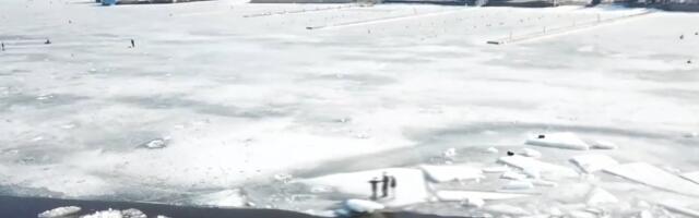 VIDEO | Päästeamet soovitab jääle mitte minna: Pärnus märgati ohtlikul jääserval noorukeid