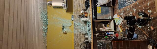 Külmast autost sooja kööki toodud montaaživahu balloon plahvatas ja põhjustas suure varalise kahju