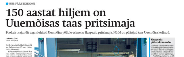 Lääne Elu paberleht laupäeval, 2. novembril