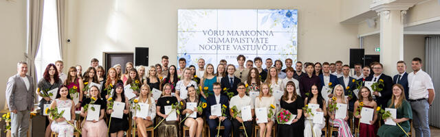 Võru maakond tunnustas 2026. aasta silmapaistvaid noori