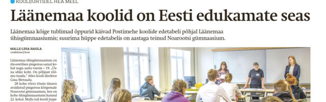 Lääne Elu paberleht teisipäeval, 4. märtsil