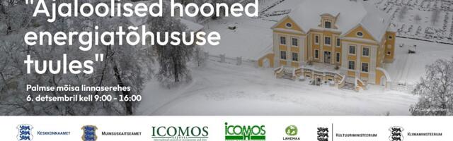 Lahemaa rahvuspargis toimub mõttekoda “Ajaloolised hooned energiatõhususe tuules”