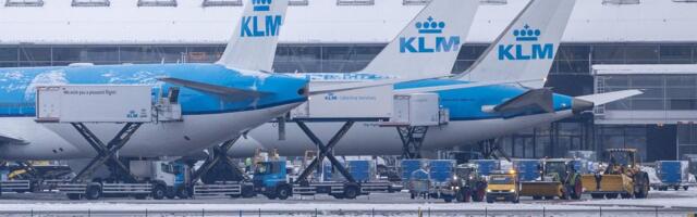 Amsterdami lennujaamas tühistati täna 700 lendu. Külma- ja lumekaos valitseb ka Prantsusmaal