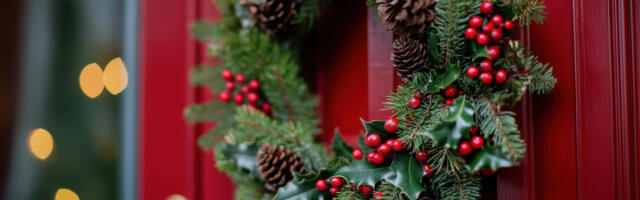 Soovitame: kuidas jõulupärg ühtki auku tegemata uksele riputada