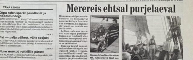 25 AASTAT TAGASI | Merereis ehtsal purjelaeval