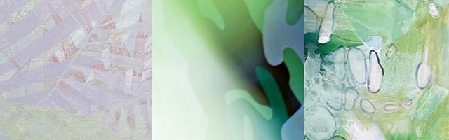 Eva Labotkin, Irina Krivonogova ja Margit Lõhmus Tartu Kunstimajas