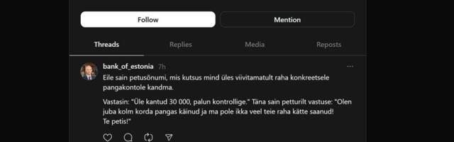 Eesti Panga presidendi nime kuritarvitav petuskeem püüab sotsiaalmeedias ohvreid