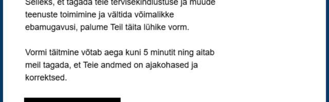 Tervisekassa nimel levib õngitsuskiri