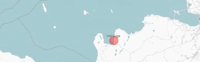 KAART JA ÜLEVAADE | Ust-Lugast on varem droon Eestisse lennanud. Ka täna pommitati seda sadamat