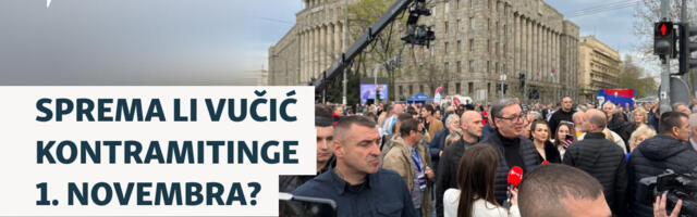 Sprema li Vučić kontramitinge 1. novembra?