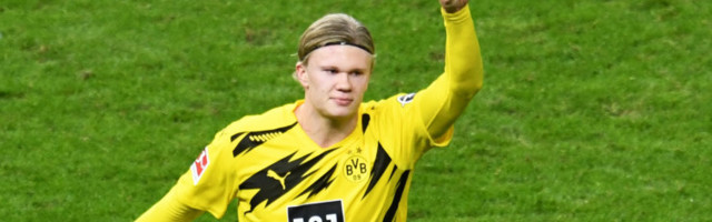 Haaland kõmmutas Dortmundi võidumängus neli väravat, 16-aastane tiimikaaslane tegi Bundesliga ajalugu