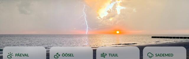 ILMATEADE | Äike toob laupäeval kaasa hoovihma ning soojema õhumassi