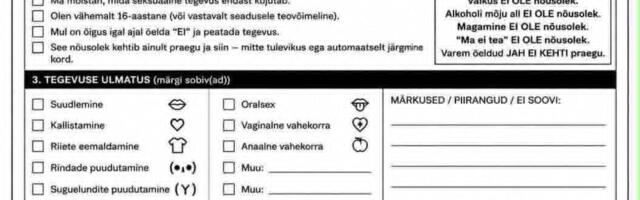 PILTUUDIS: saadaval on seksi nõusoleku blanketid