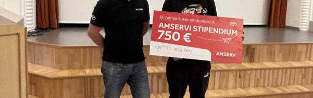 Järvamaa Kutsehariduskeskuse õpilane Martti Mölter pälvis Amservi stipendiumi