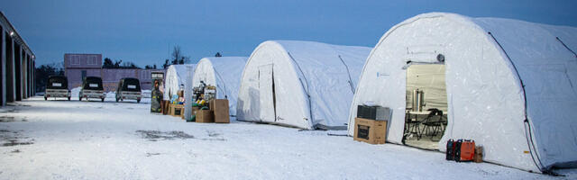 Eesti saatis Ukrainasse hädavajalikke telke