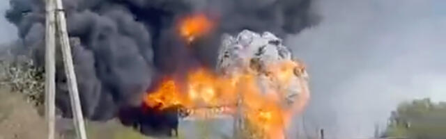 VIDEO: Ukrainas sai tabamuse naftabaas, puhkes suur tulekahju