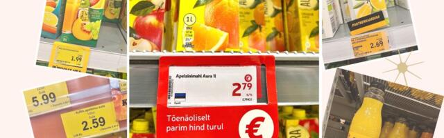 PILTREPLIIK | Mis meie poodides toimub? Pea 3 eurot lihtsa apelsinimahla eest - ja see on „tõenäoliselt parim hind turul“