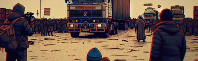 Ukraina rekkamehed Poola piiril plaanivad näljastreiki