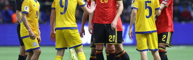 Belgia ei suutnud 10 mehega Kasahstani vastu MM-finaalturniiri piletit kindlustada
