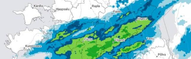 ILMATEADE | Hoiatus! Puhub tormituul kuni 23 m/s, sajab tihedat lund