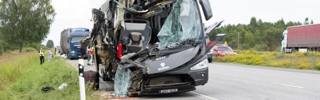 Politsei algatas Sauel toimunud bussiõnnetuse uurimiseks väärteomenetluse