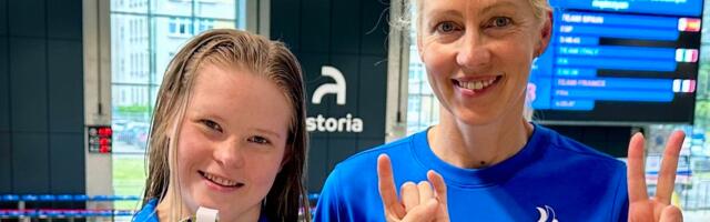 Downi sündroomiga ujuja Keira Rattur võitis Virtuse Euroopa suvemängudel juba teise kuldmedali