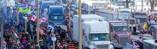 Trudeau and his family flee Ottawa as truckers protest shuts down Ottawa