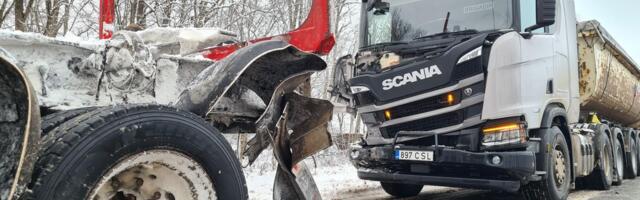 Tallinna-Tartu maanteel juhtus veoautode vahel avarii