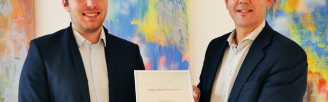 Radius Machiningu stipendiumi pälvis Tallinna Tehnikakõrgkooli tudeng Tanel Tammeveski