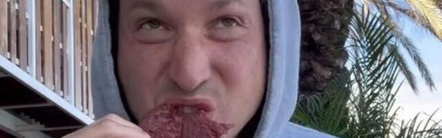 Blogija sõi 166 päeva toorest liha, jõi eeslipiima ja kaotas hulga murelikke fänne