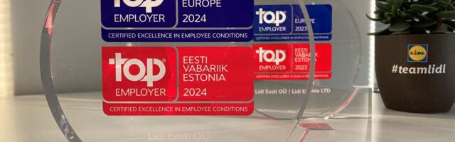 Eesti Lidl pälvis töötajate heaolu edendamise eest auhinna