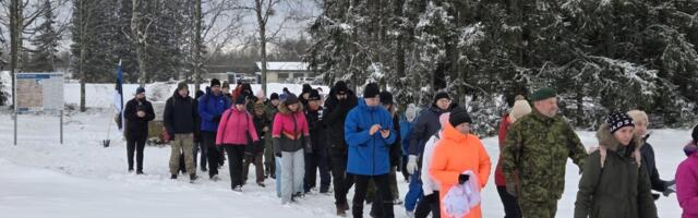 FOTOD: Vodja murdelahingu mälestusmatkal sammuti vabadusetoojate jälgedes
