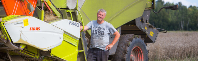 Vennad Aljased vihmaga võidu vilja koristamas