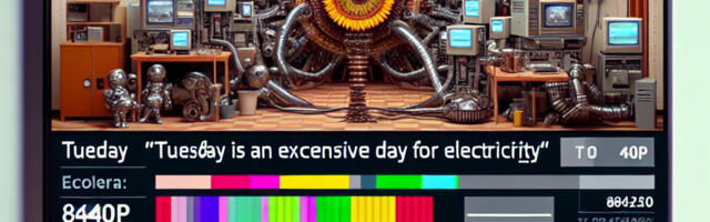 Graafik ⟩ Teisipäeval on elekter kallis