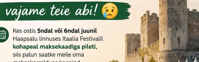 Festival Itaalia avastas pettuse kaardimaksetega ja palub külastajate abi
